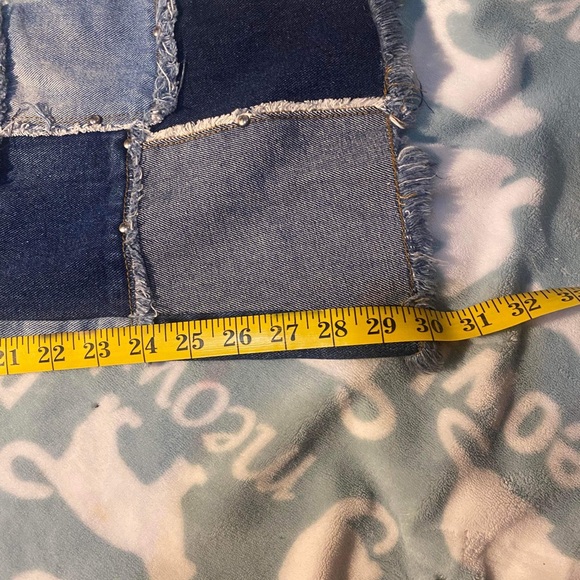 Iconic 90s Zana Di patchwork high waist bellbottoms jeans - Picture 10 of 14